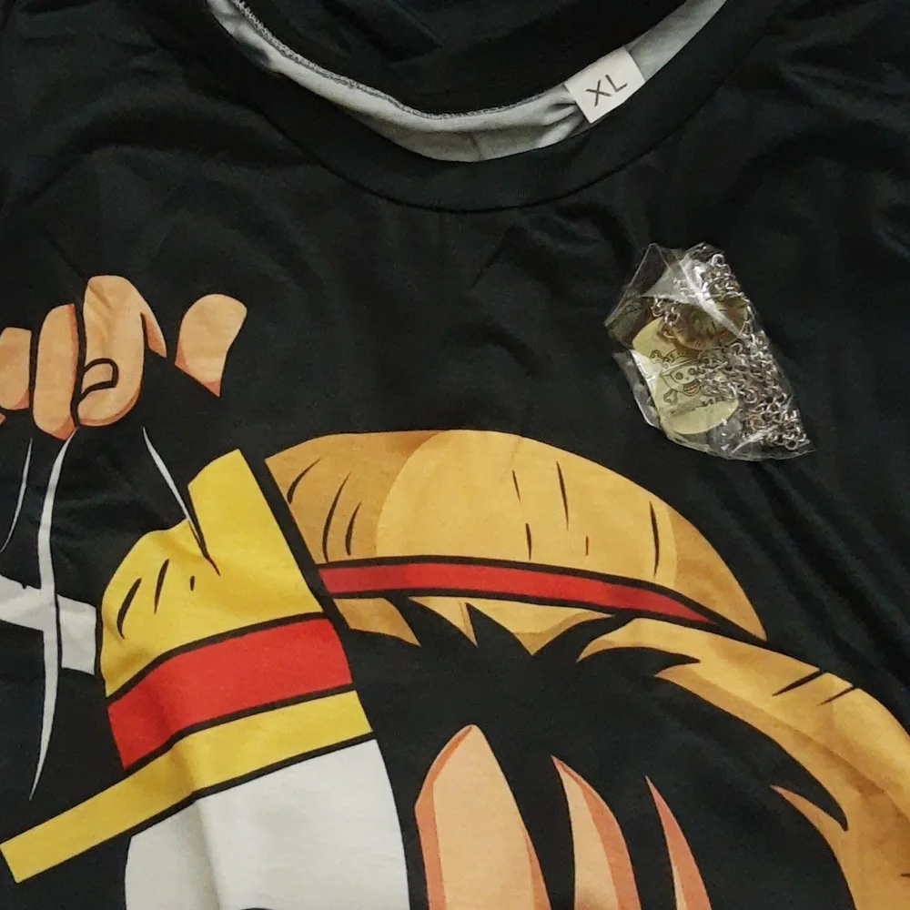One Piece Anime Manga Luffy 3D Sublimation Tee XL PTP 23